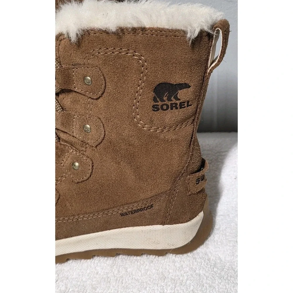 Sorel Kids Whitney II Joan Lace Winter Boot USA Size 1 Brown